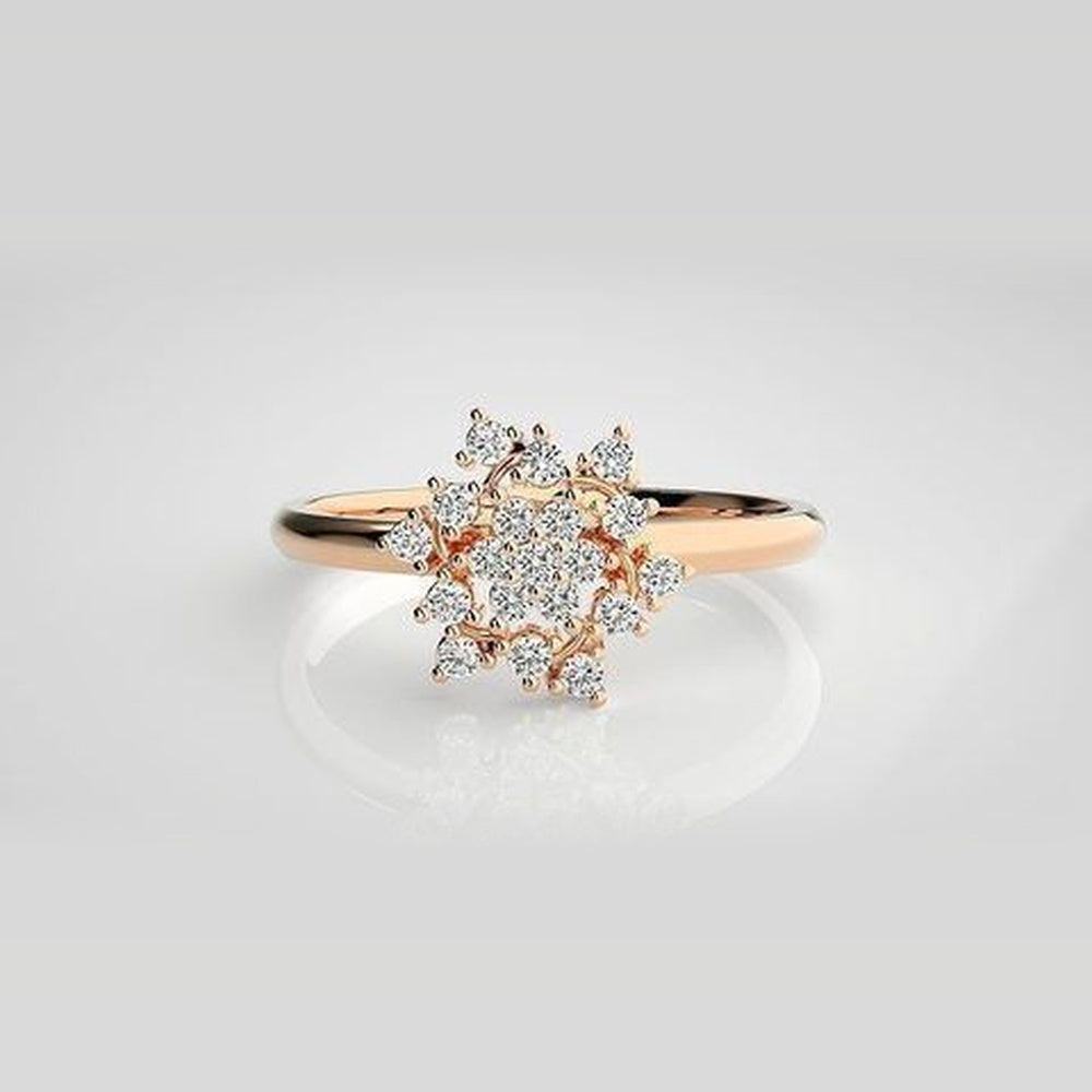 The Flora Orbit Cluster Diamond Ring