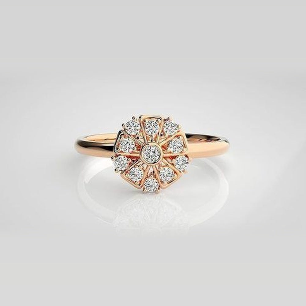 The Flora Twisted Vine Diamond Ring
