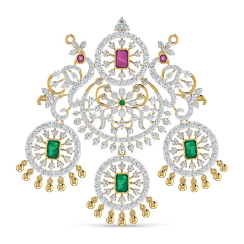 The Gala Emerald & Diamond Cocktail Pendant