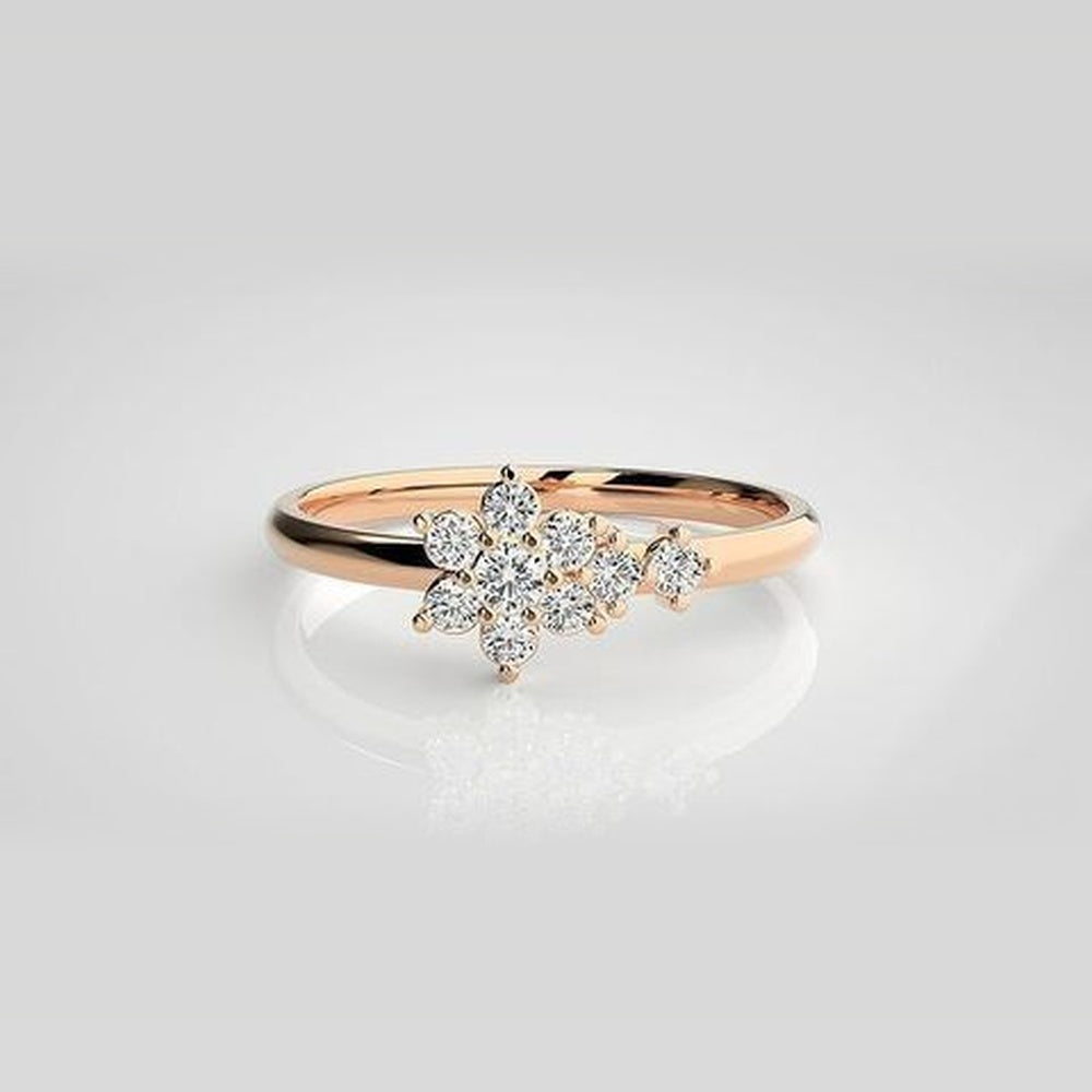 The Lumina Floral Rosette Diamond Ring