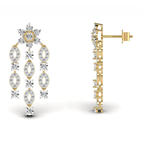 The Monarch Diamond Chandelier Earrings