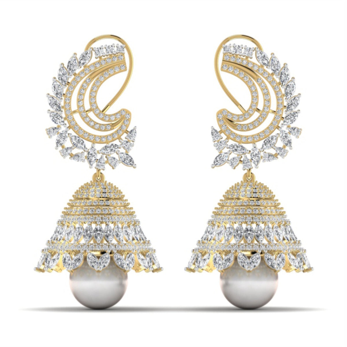 The Nocturne Diamond Chandelier Earrings