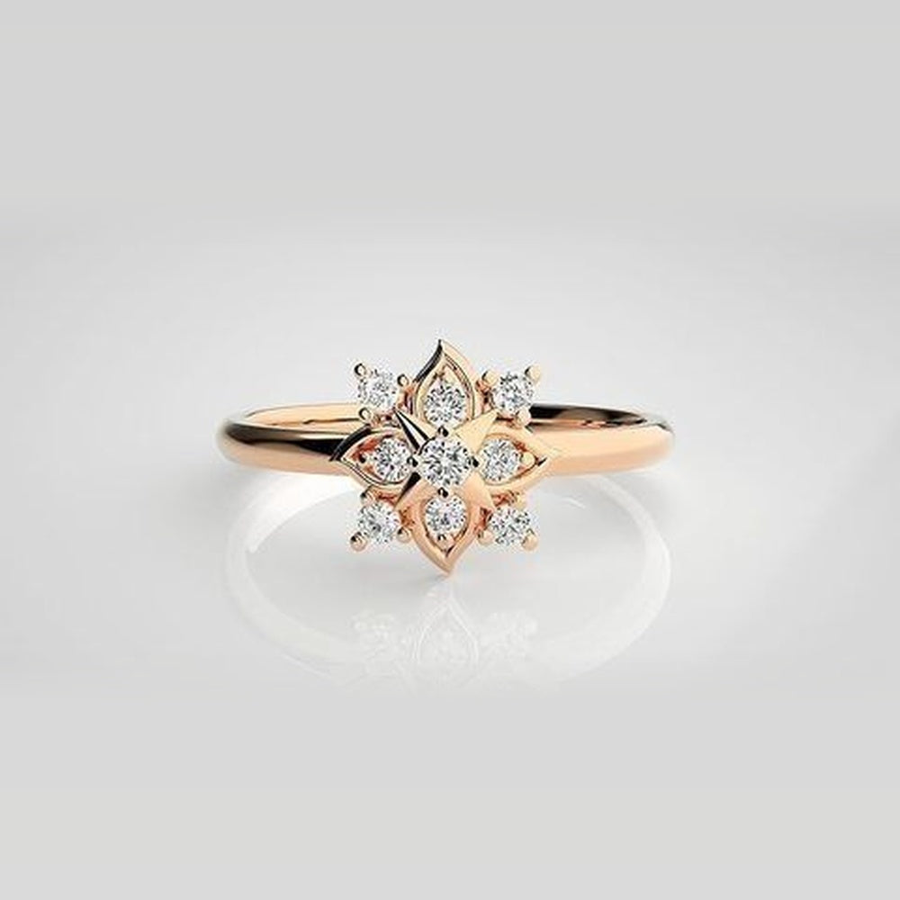 The Ophelia Dancing Flame Diamond Ring