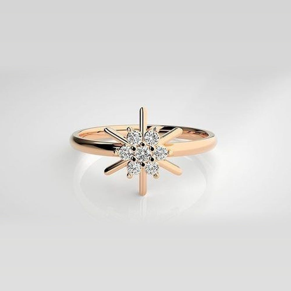 The Ophelia Floating Halo Diamond Ring