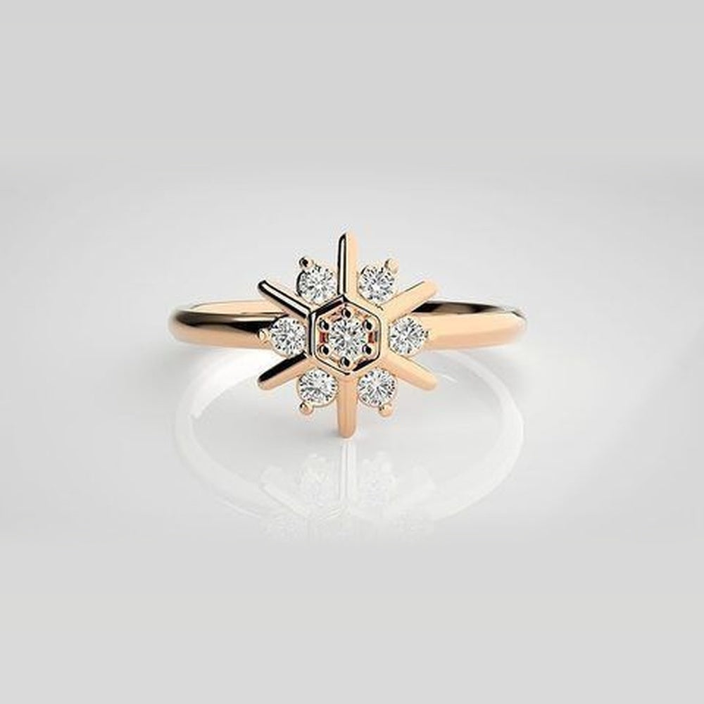 The Ophelia Modernist Bypass Diamond Ring