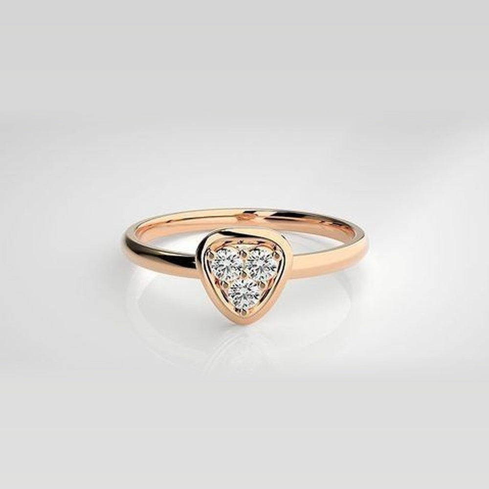 The Ophelia Sleek Split-Shank Diamond Ring