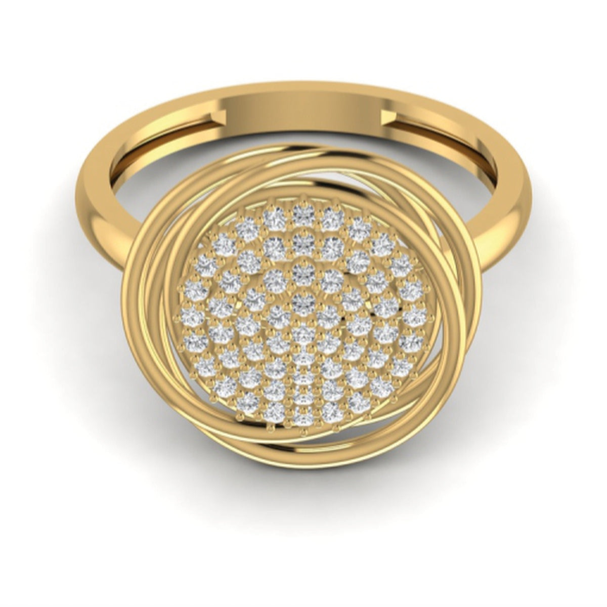 The Opulent Diamond Cocktail Ring