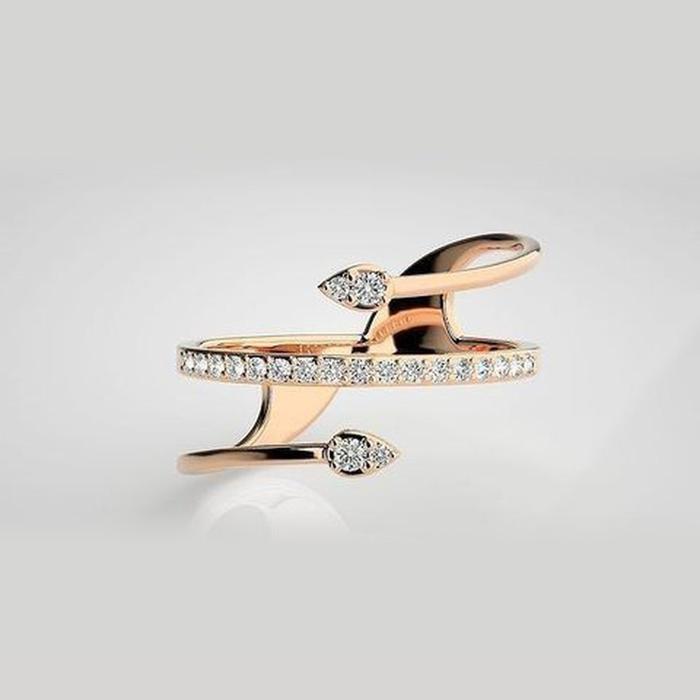 The Seraphina Dancing Flame Diamond Ring