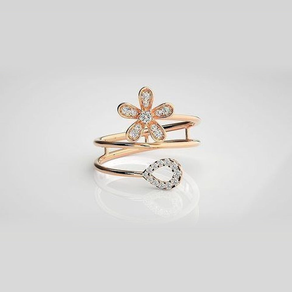 The Seraphina Lattice Arch Diamond Ring