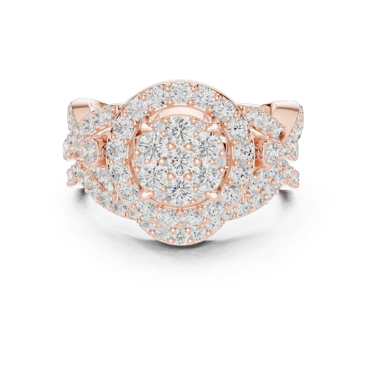 The Seraphina Tapered Pavé Diamond Ring