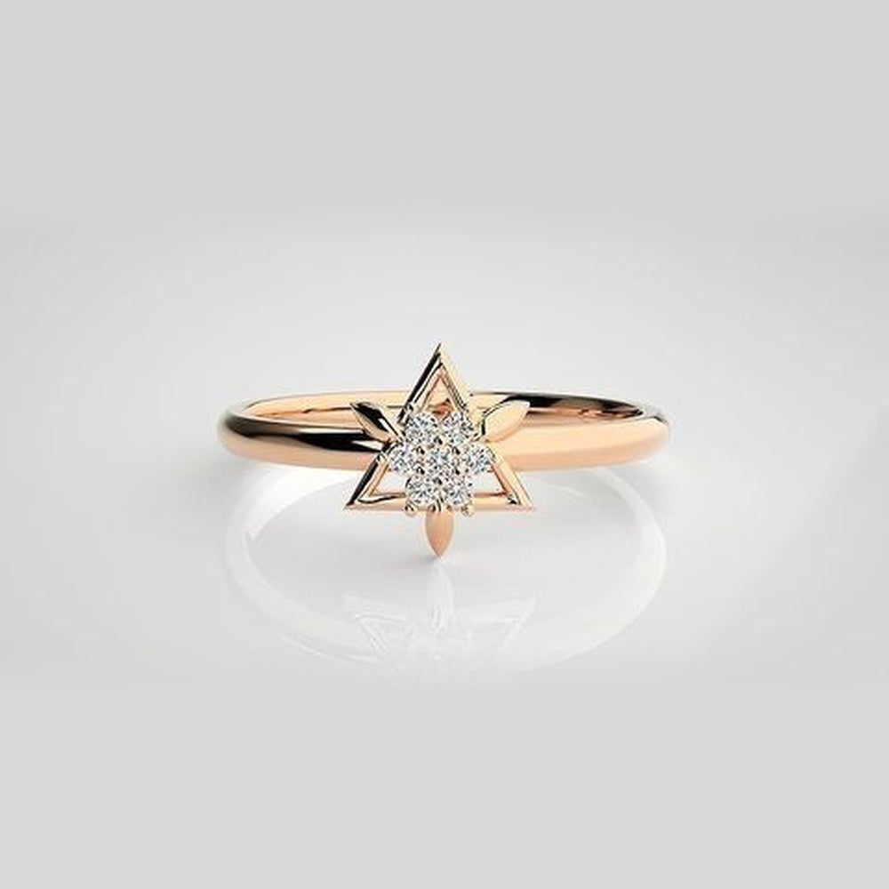 The Solis Dancing Flame Diamond Ring
