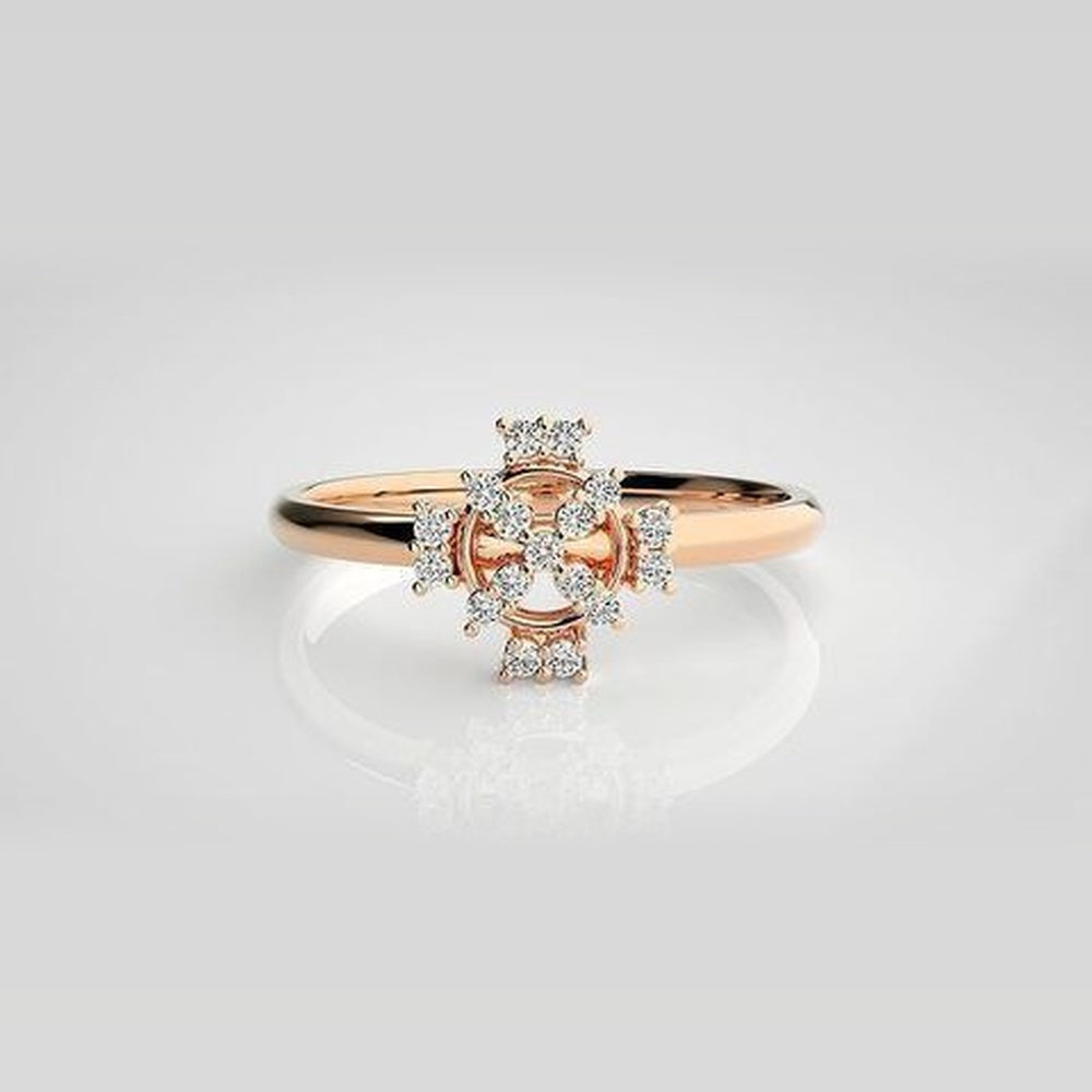 The Solis Ethereal Knot Diamond Ring