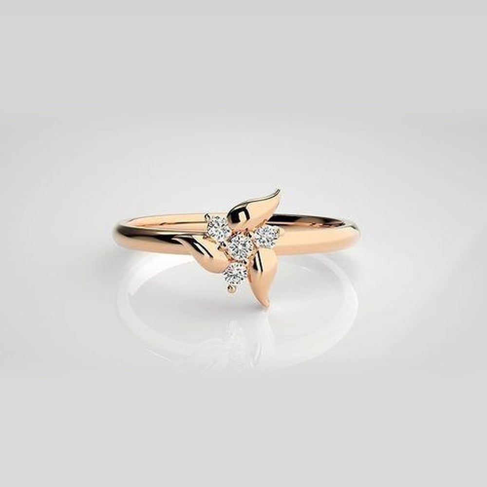The Solis Marquise Leaf Diamond Ring