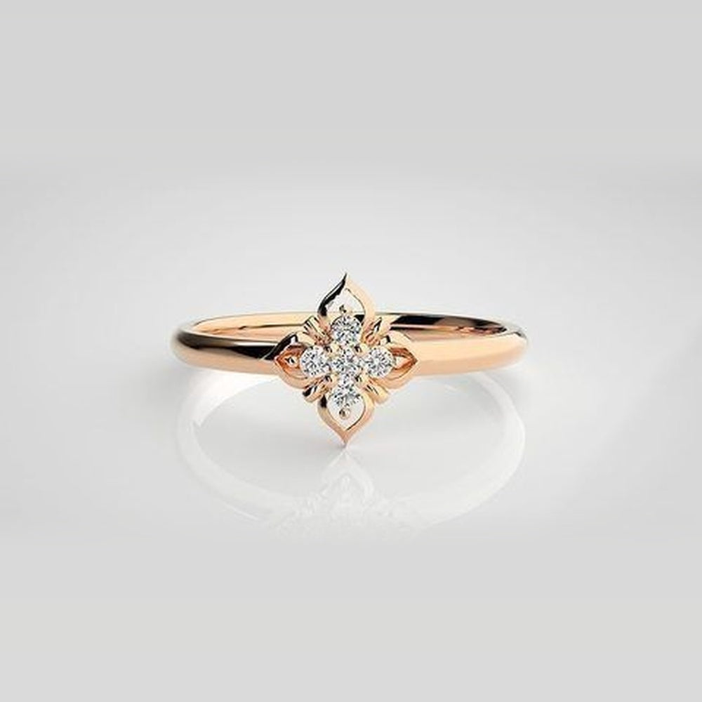 The Solis Sweetheart Arc Diamond Ring