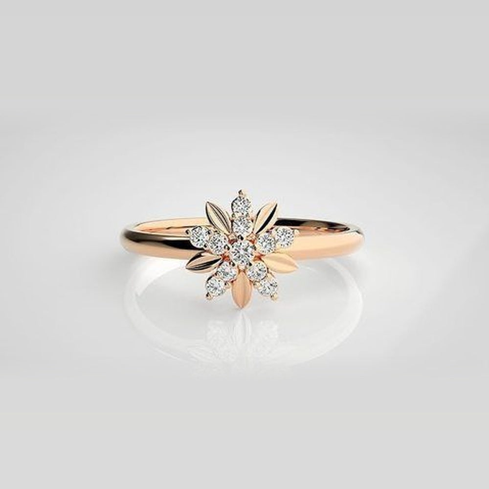 The Solis Twisted Vine Diamond Ring