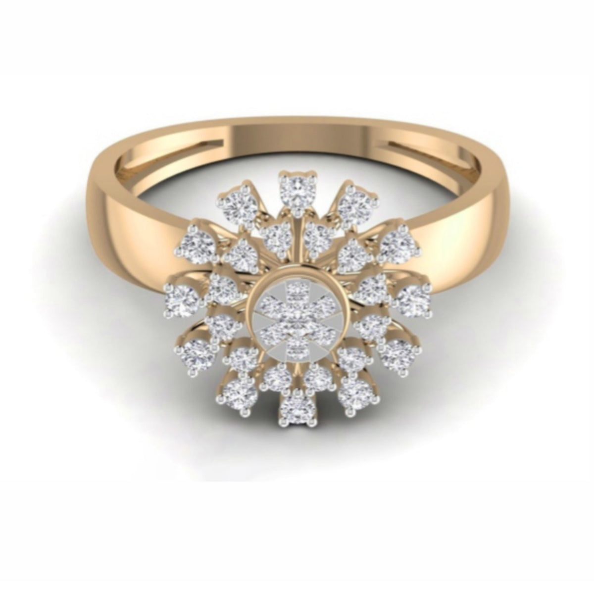 The Solstice Diamond Cocktail Ring