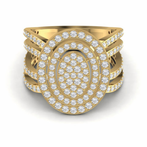 The Symphony Diamond Cocktail Ring 2