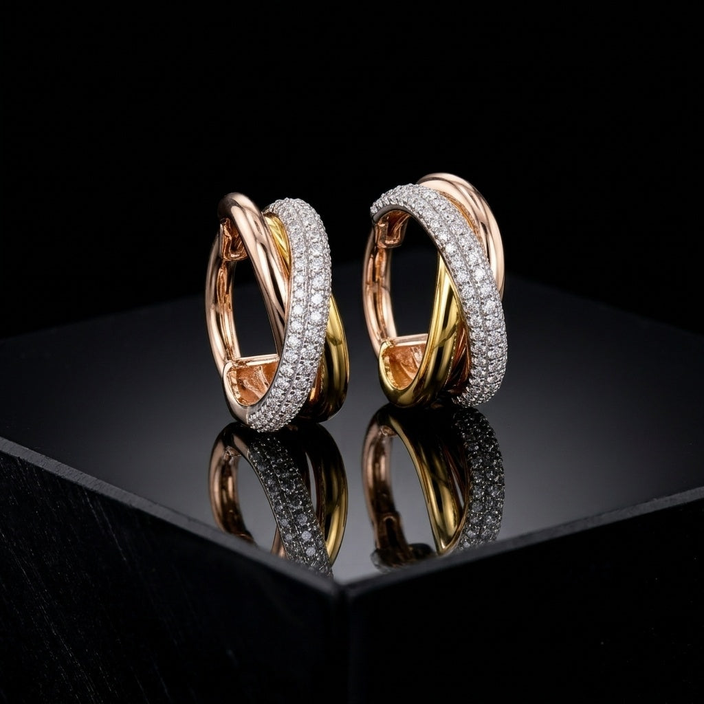 The Trinity Weave Earrings