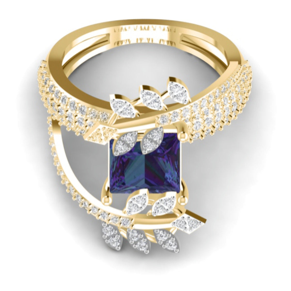The Vanderbilt Sapphire & Diamond Cocktail Ring