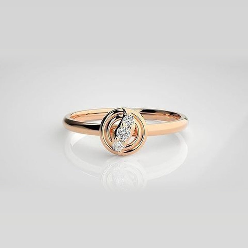 The Verve Dual Contour Diamond Ring
