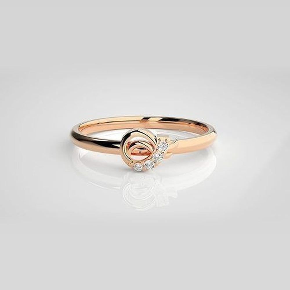 The Verve Spiral Swirl Diamond Ring