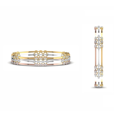 The Zephyr Ruby & Diamond Designer Bangle