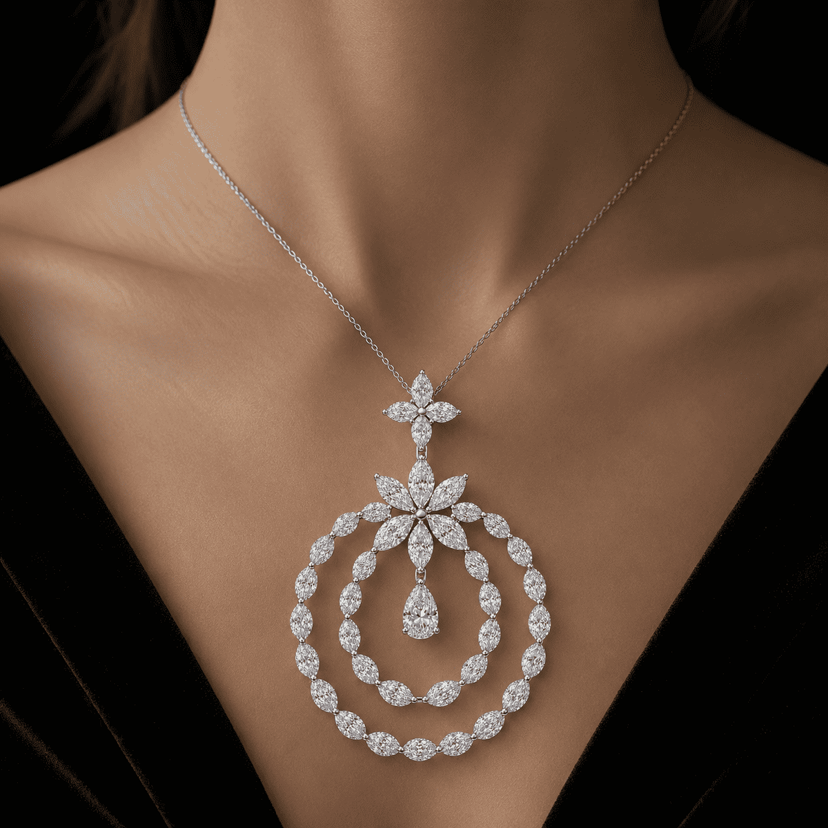 Natural Diamond Pendants