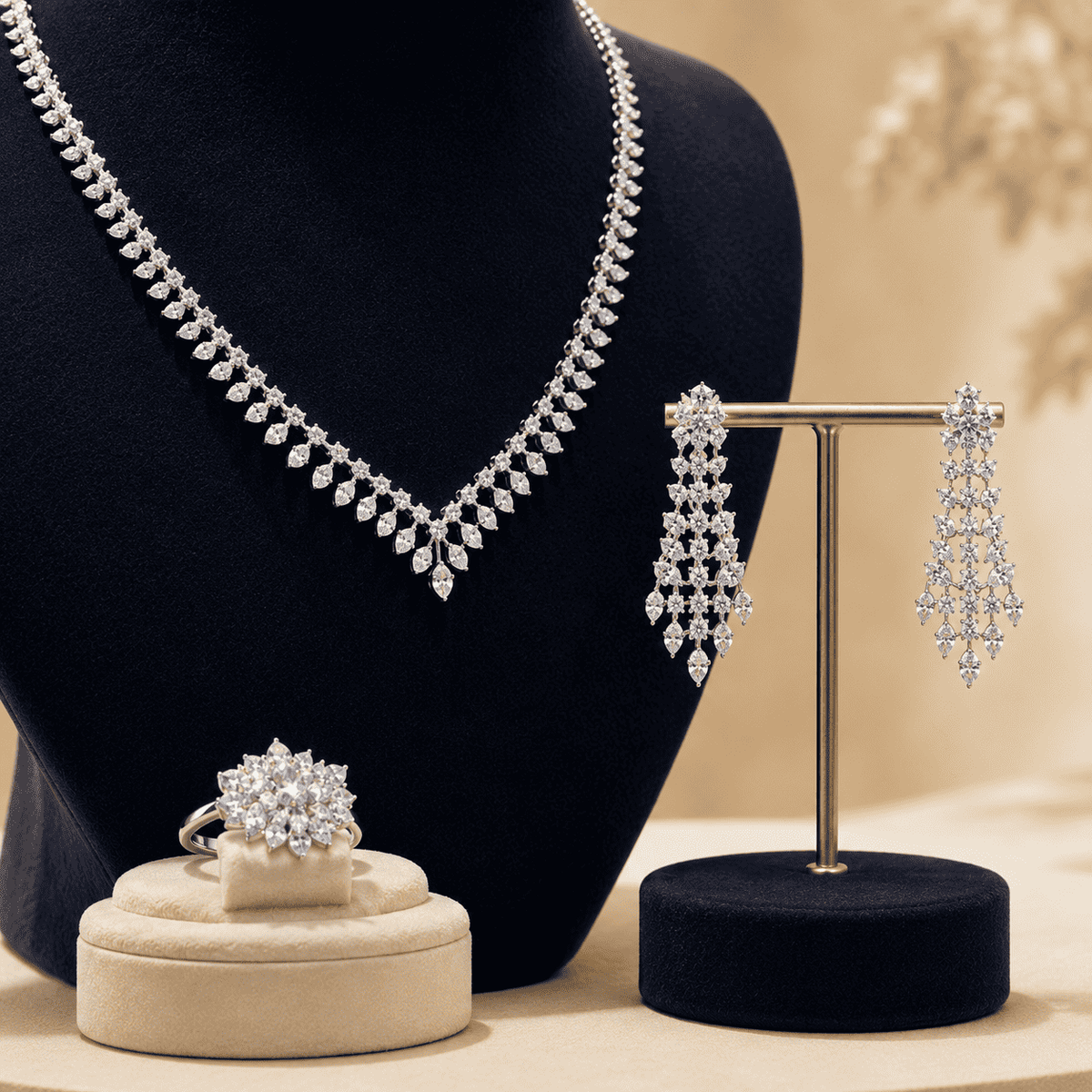 Natural Diamond Jewellery Sets