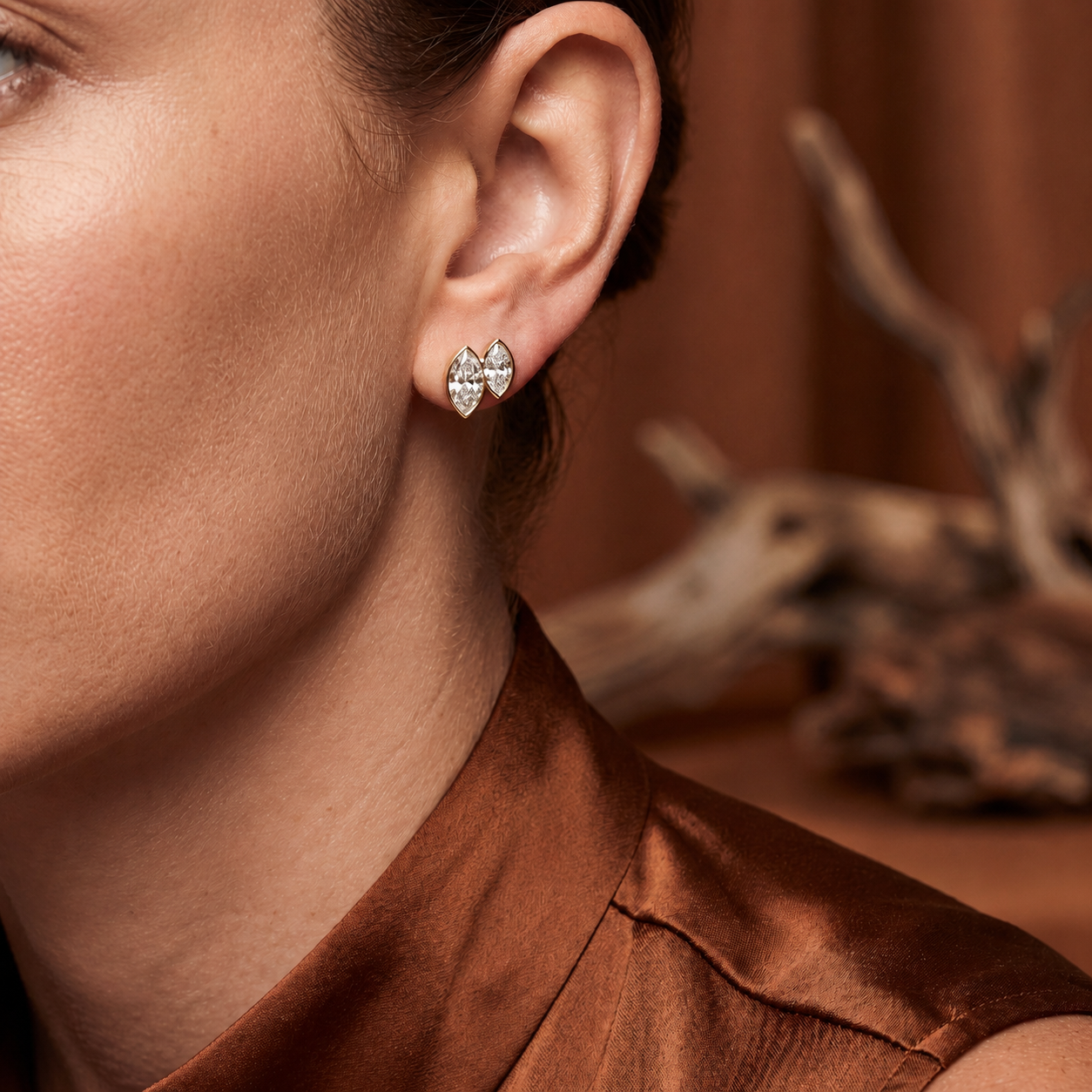 Éternel Marquise Diamond Studs