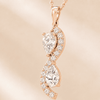 AMOUR Étreinte Pear Diamond Pendant