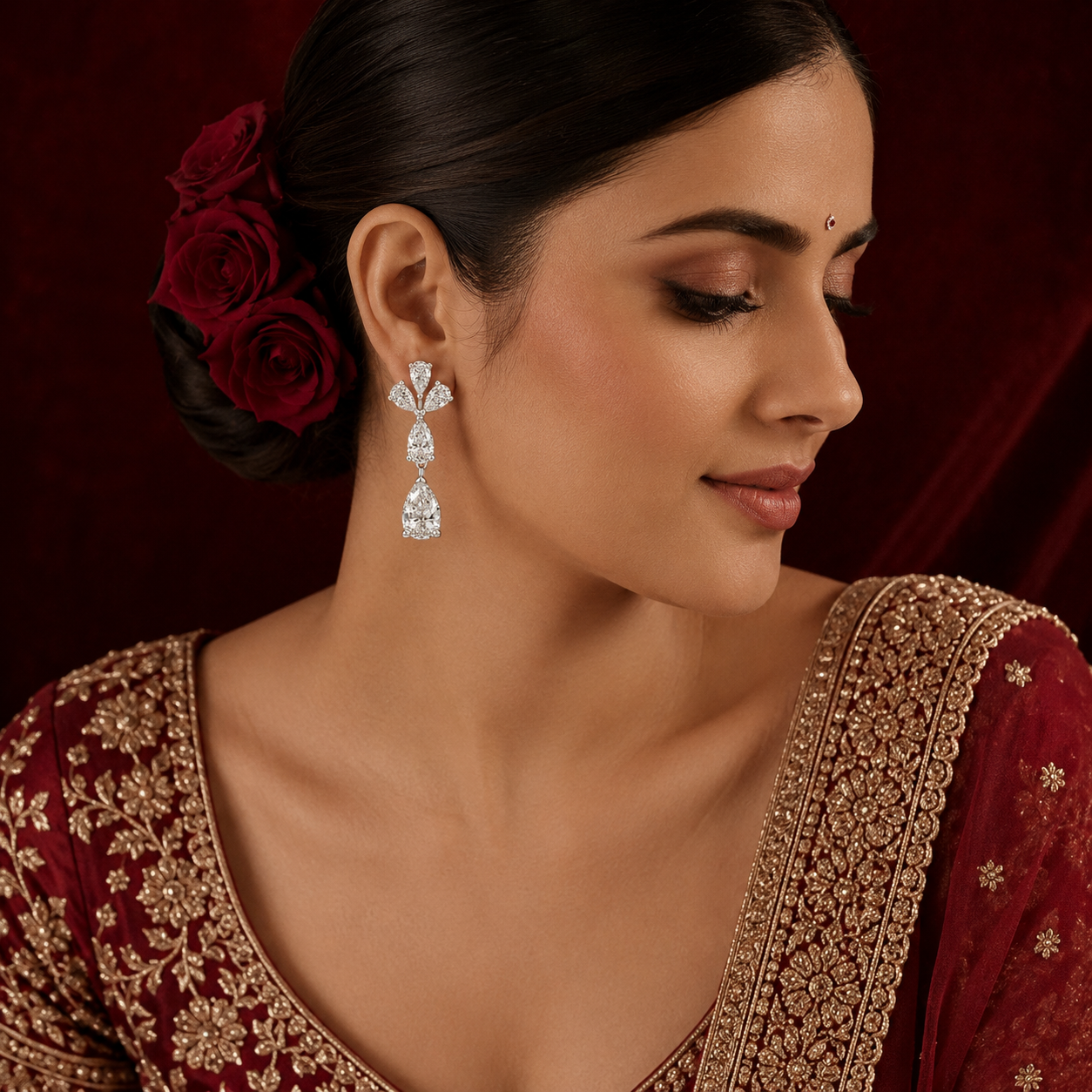 Promesse Natural Diamond Drop Earrings