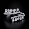Serenelle Natural Diamond Open-Wrap Ring