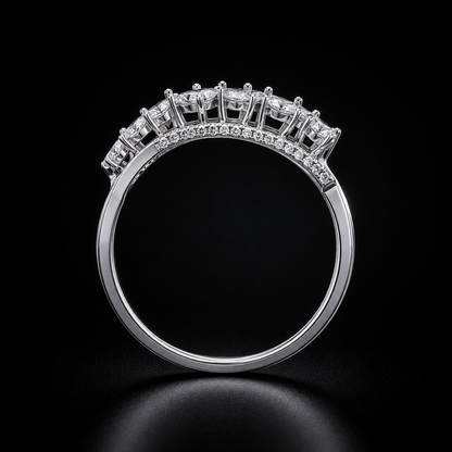 Serenelle Natural Diamond Open-Wrap Ring