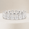AURELÉA Pear Diamond Eternity Ring – Noor-e-Taj Full Eternity Band