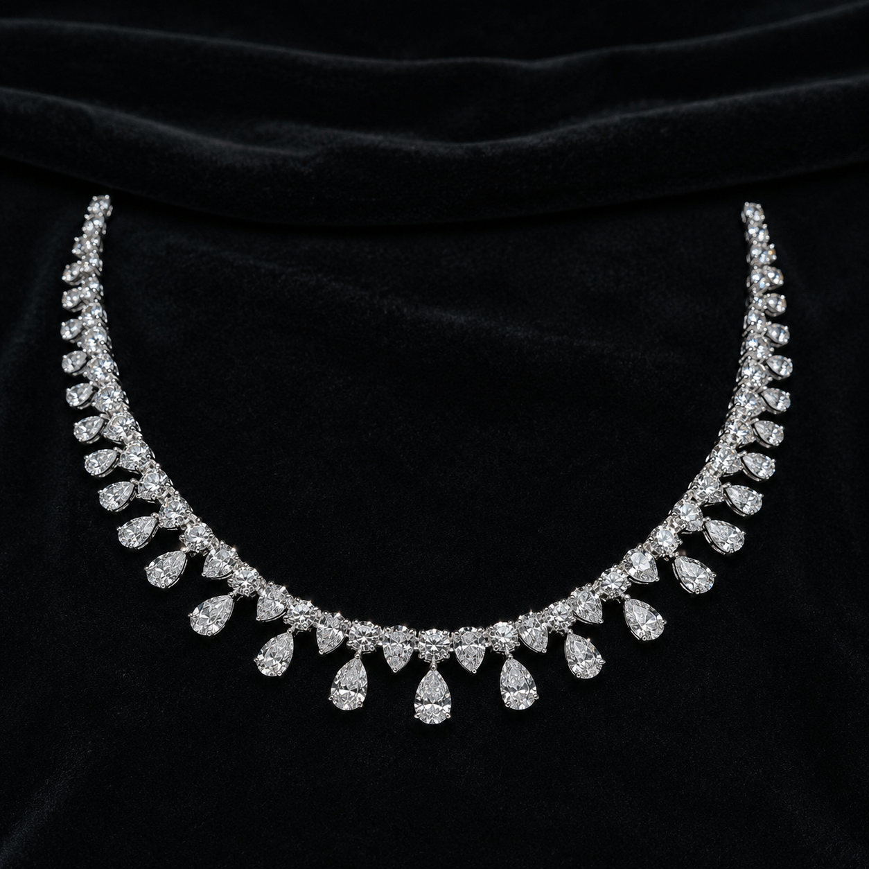 Celeste Pear Diamond Necklace