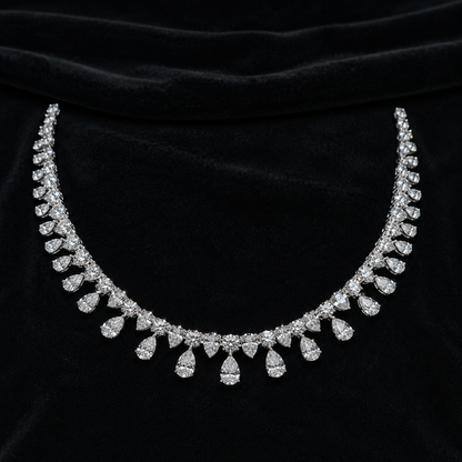 Celeste Pear Diamond Necklace