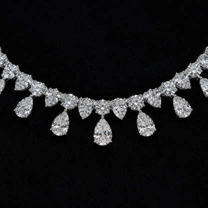 Celeste Pear Diamond Necklace