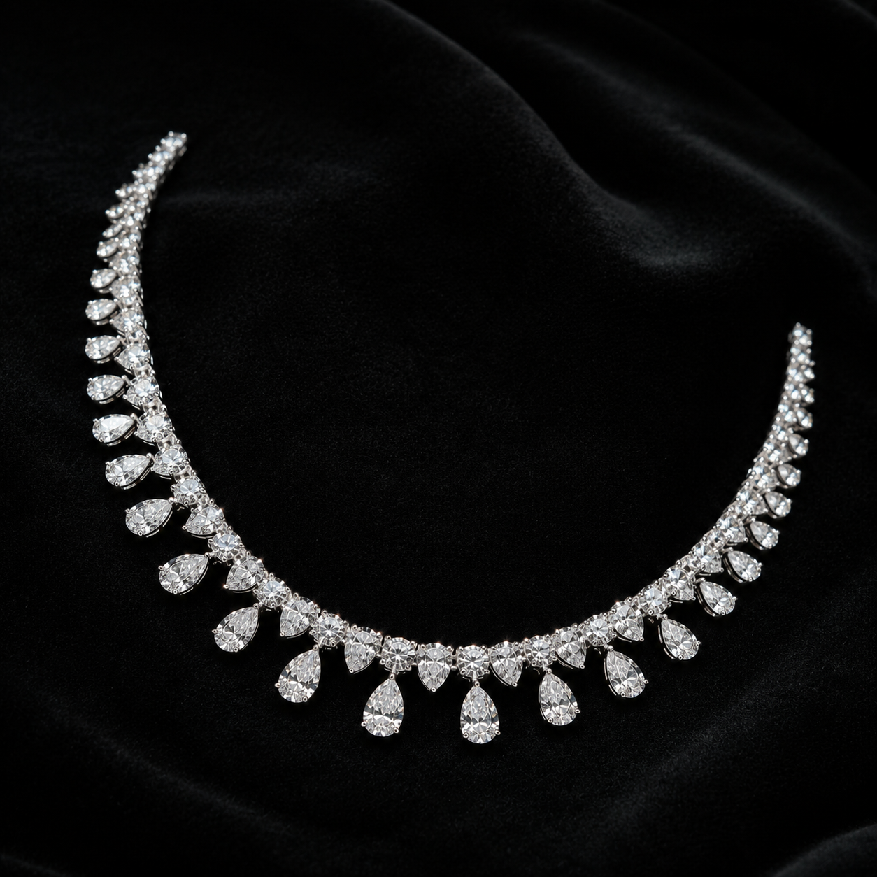 Celeste Pear Diamond Necklace