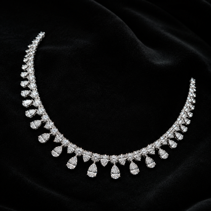 Celeste Pear Diamond Necklace