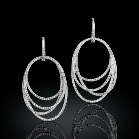 Celestial Orbit Diamond Drop Earrings