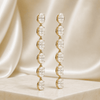 LUMIÈRE Oval Cascade Earrings