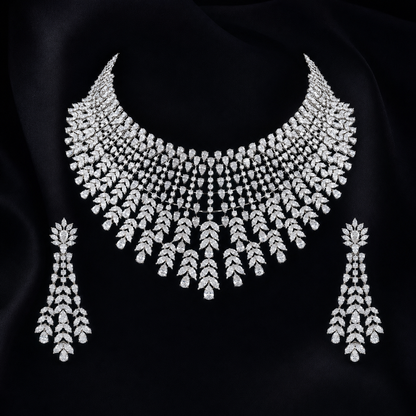 SHAAHI Sovereign Cascade Necklace Set