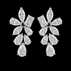 Shaahi Zehra Natural Diamond Floral Drop Earrings