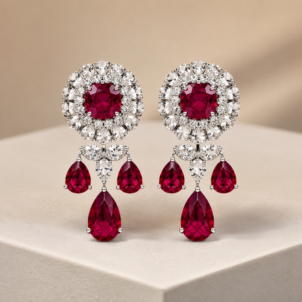 SHAAHI Zareen Ruby Earrings