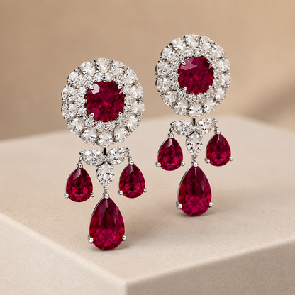 SHAAHI Zareen Ruby Earrings