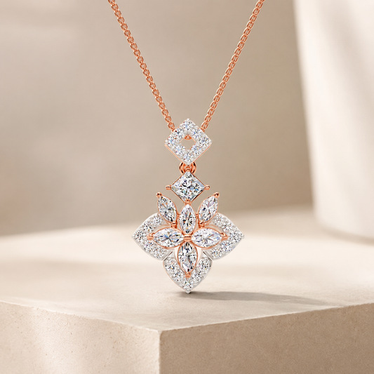 Shaahi Regal Fleur Pendant