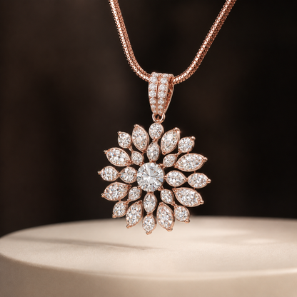 Shaahi Rosette Pendant