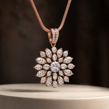Shaahi Rosette Pendant