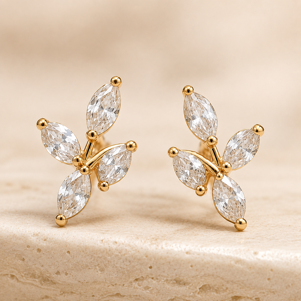 TERRA Auric Leaf Earrings
