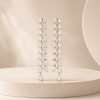 Cascading Leaves Earrings – Pear & Marquise Diamond Drop Earrings